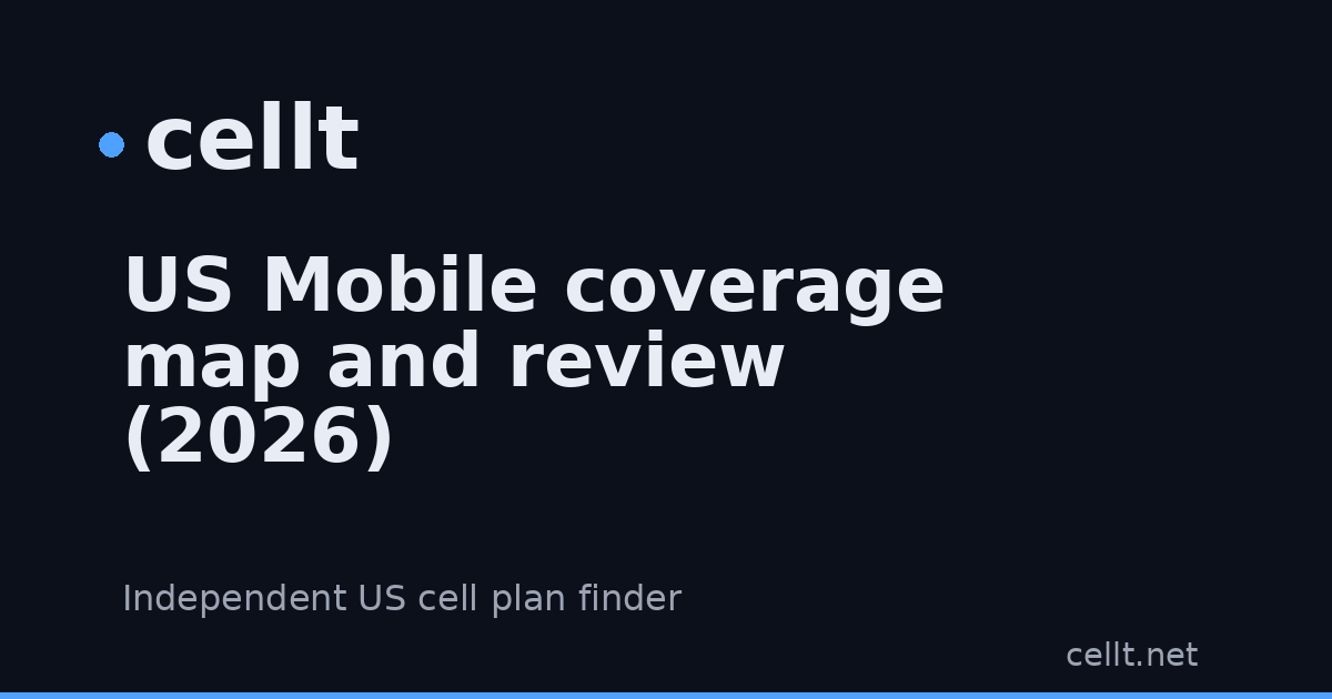 US Mobile coverage map and review (2026) | cellt